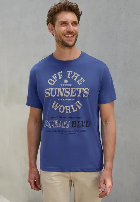T-shirt avec imprimé midsummer blue