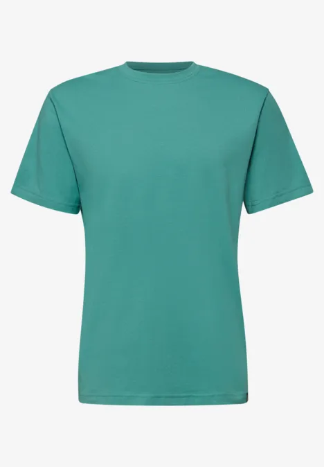 Basic T-Shirt aus reiner Baumwolle caribbean green