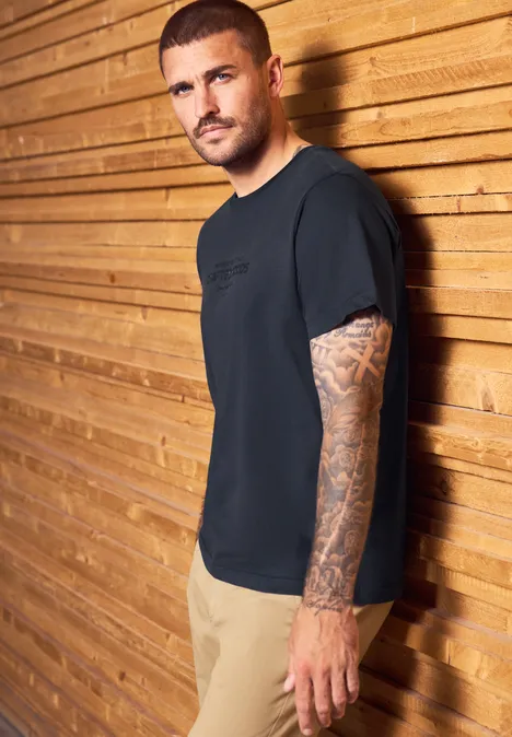 Zacht Shirt met tekst night blue