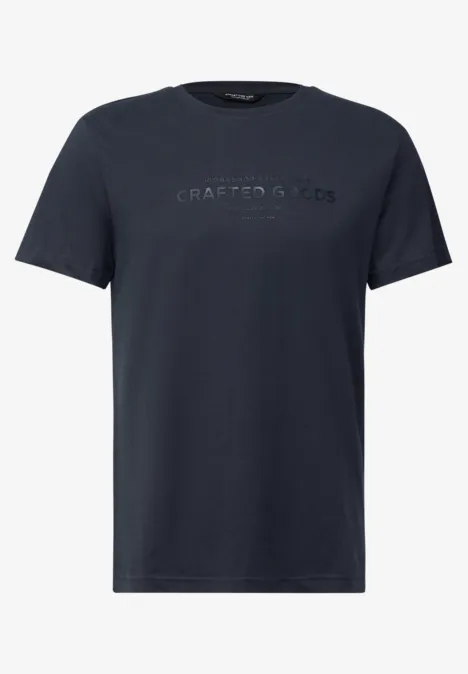 T-shirt doux avec wording night blue