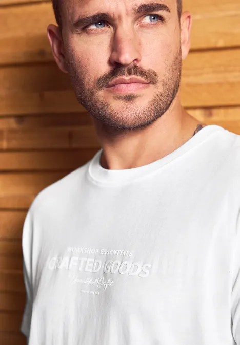 Zacht Shirt met tekst bright white