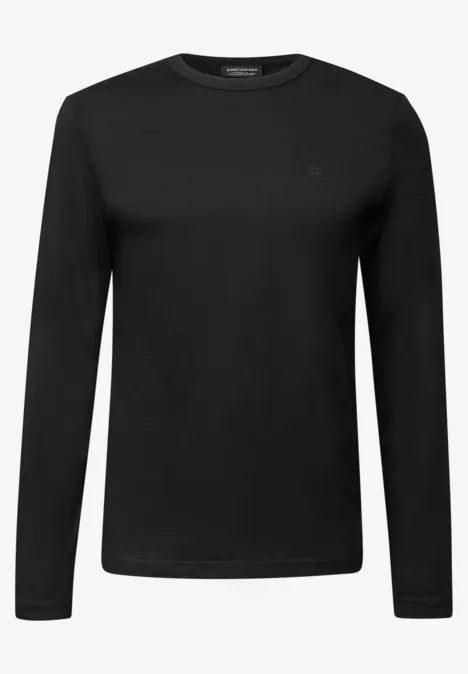 Softes Langarmshirt Black