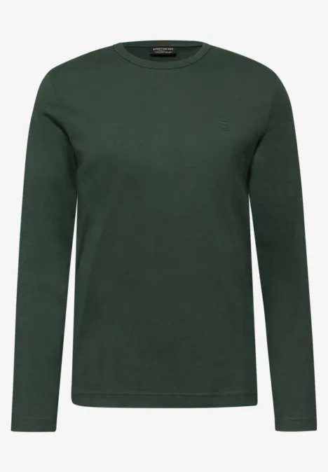 Zacht shirt met lange mouwen soft olive green