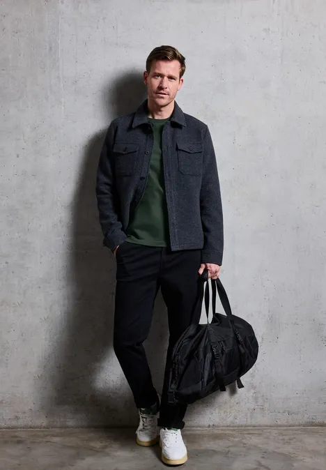 Zacht shirt met lange mouwen soft olive green