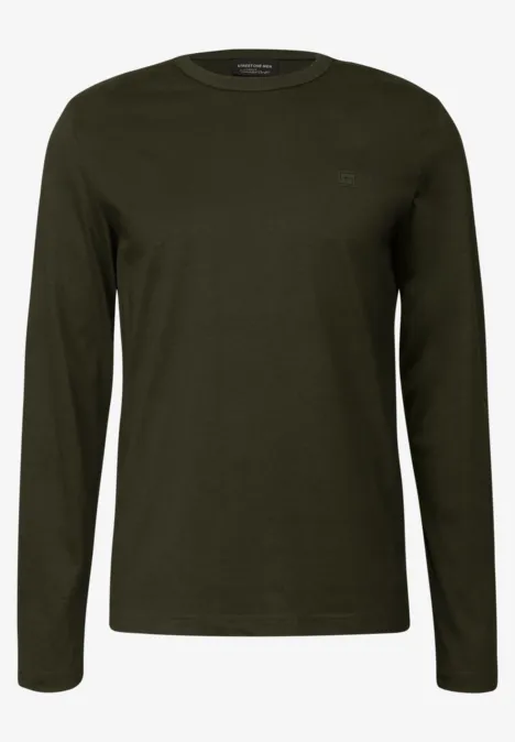 Softes Langarmshirt dark olive green