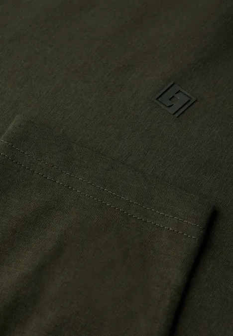 Softes Langarmshirt dark olive green