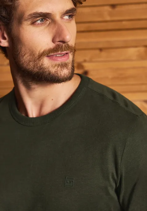 Softes Langarmshirt dark olive green