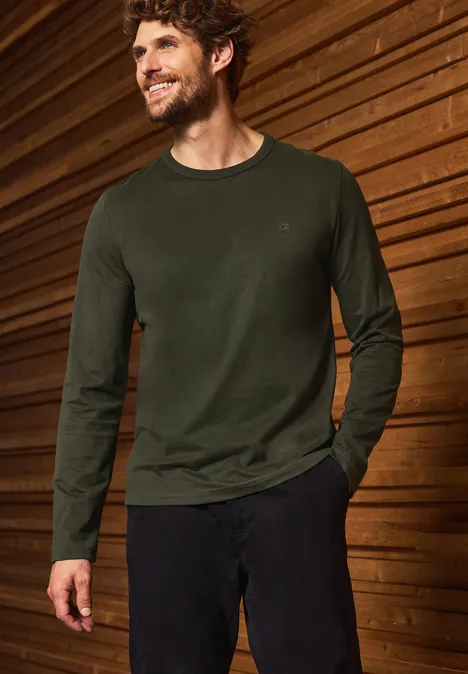 Softes Langarmshirt dark olive green
