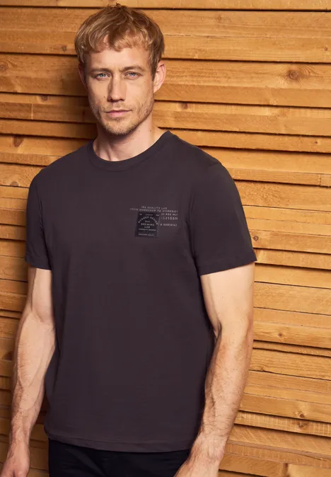T-Shirt mit Print bordeaux red