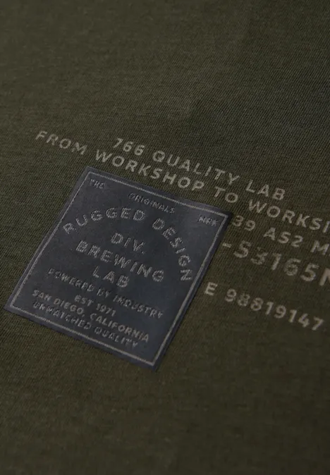 T-Shirt mit Print dark olive green