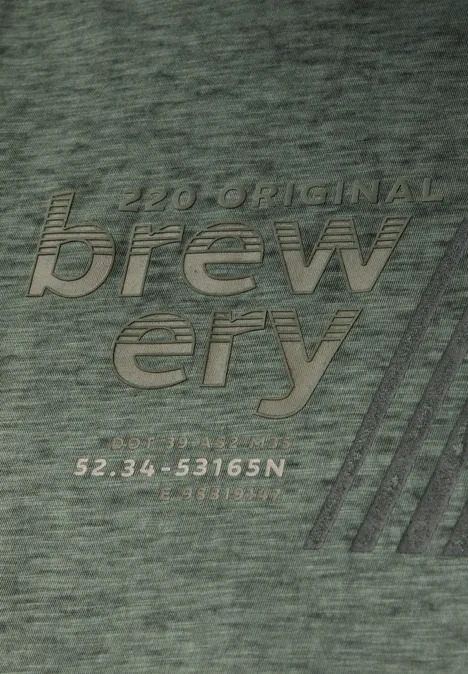T-Shirt im Washed-Look dark olive green