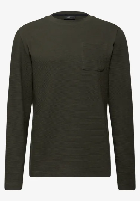 Ottoman Langarmshirt dark olive green
