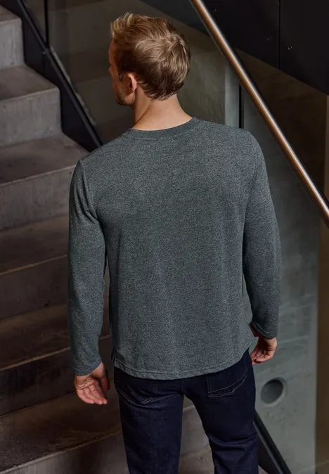Shirt met lange mouwen en borduursel null