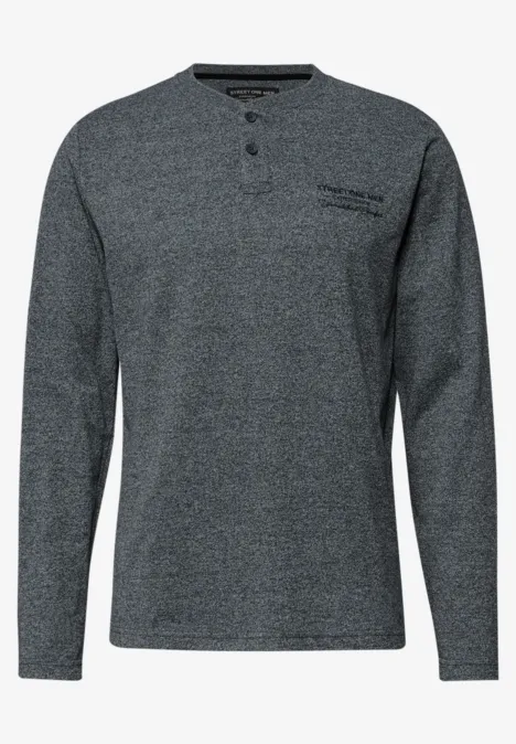 Shirt met lange mouwen en borduursel null