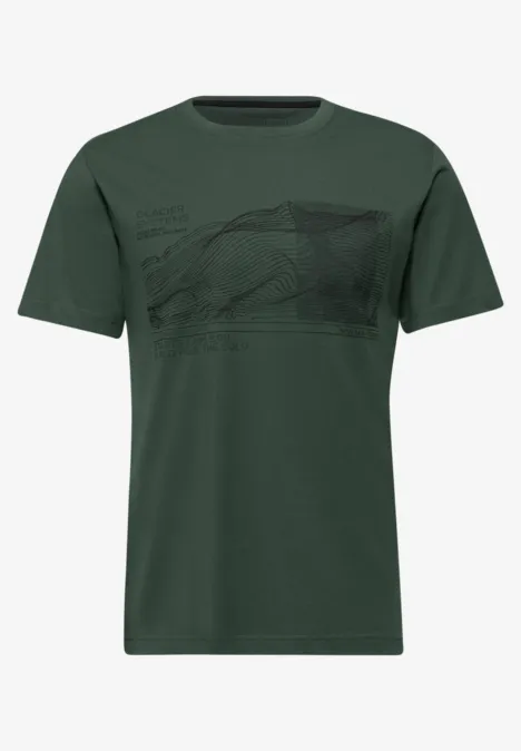 Basic Shirt met print aan de voorkant null