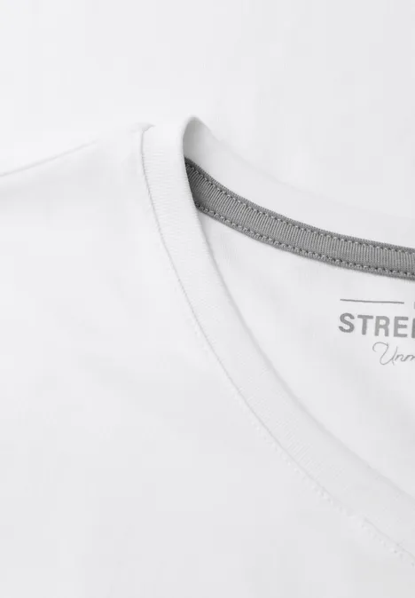 Basic V-Neck T-Shirt White