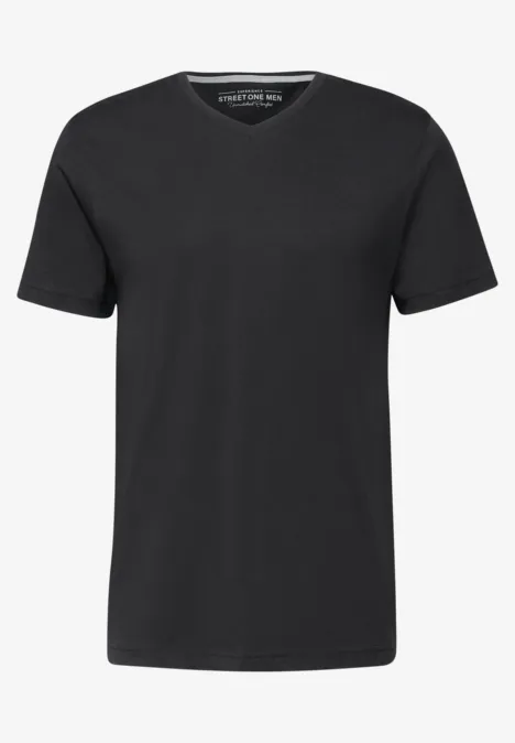 Basic V-Neck T-Shirt Black