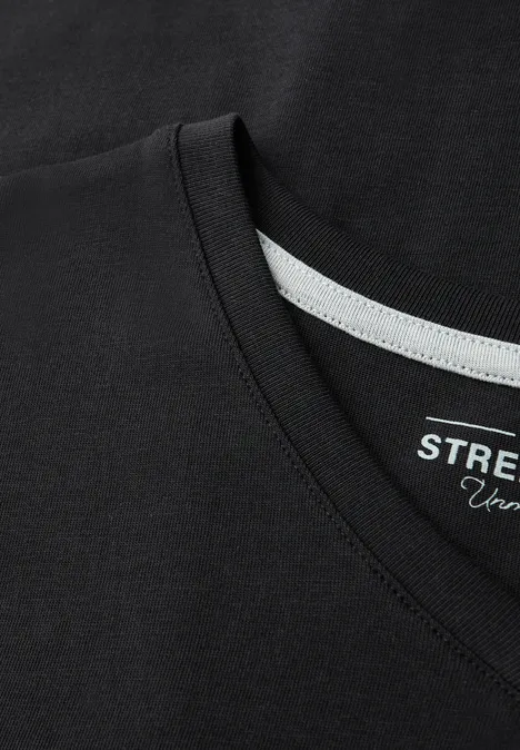 Basic V-Neck T-Shirt Black