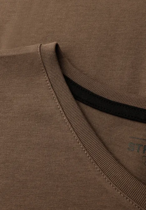 Basic V-Neck T-Shirt deep brown