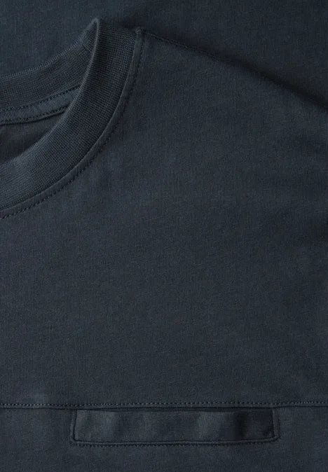 T-Shirt mit Brusttasche nocturnal blue