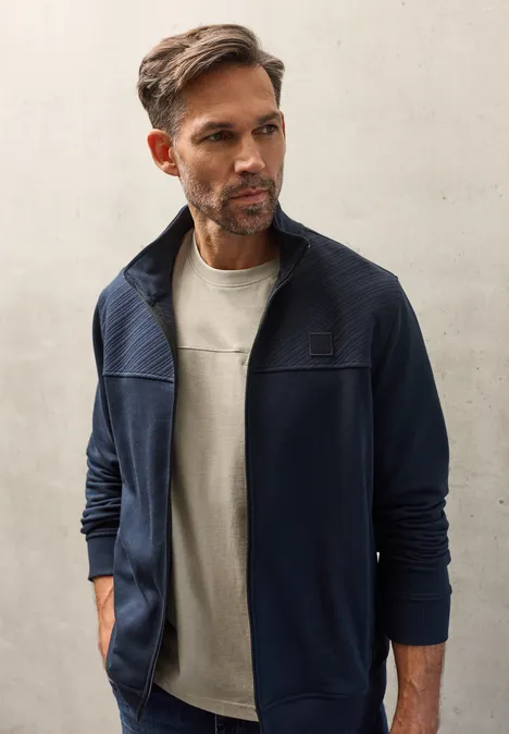 T-Shirt mit Brusttasche granite beige