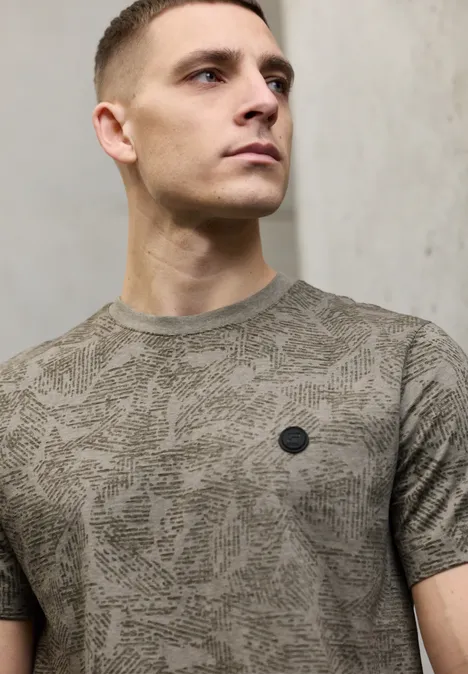 T-shirt à motifs granite beige