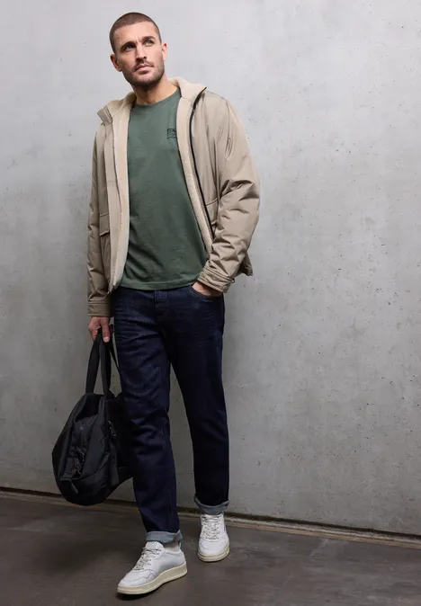 Shirt met gemêleerde look null