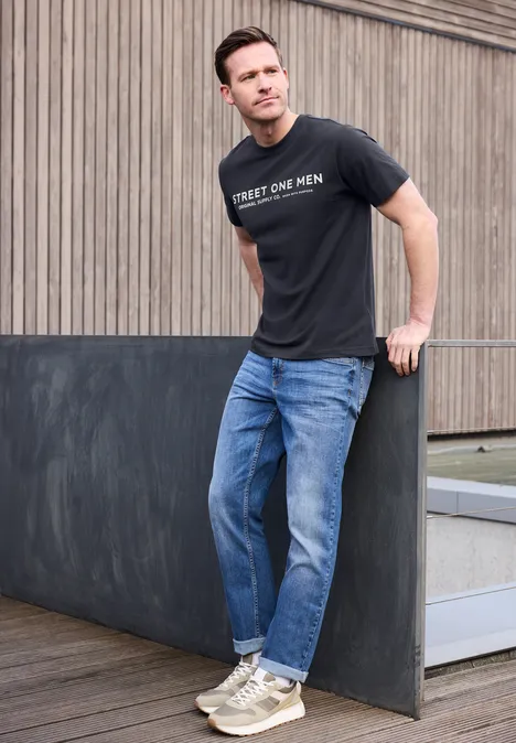 T-Shirt mit Logo-Print dark ink blue T-Shirt mit Logo-Print dark ink blue