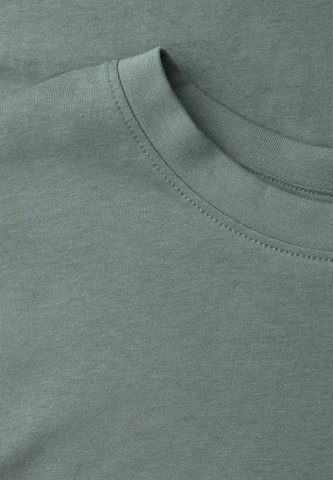 T-Shirt mit Logo-Print dusty mint