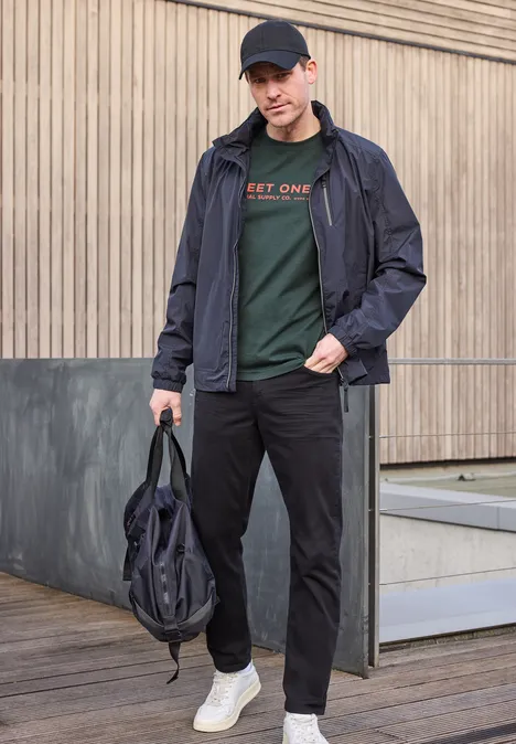 T-Shirt mit Logo-Print sea green