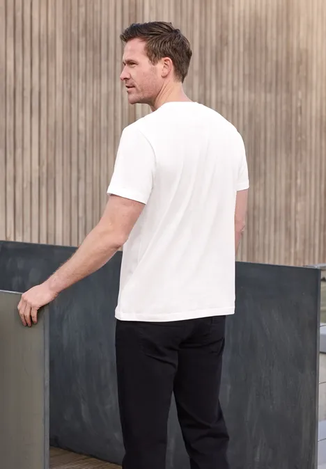 T-Shirt mit Logo-Print bright white