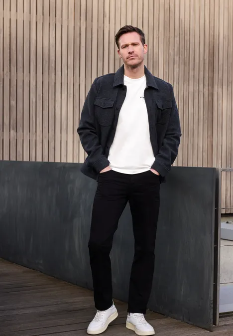 T-Shirt mit Logo-Print bright white