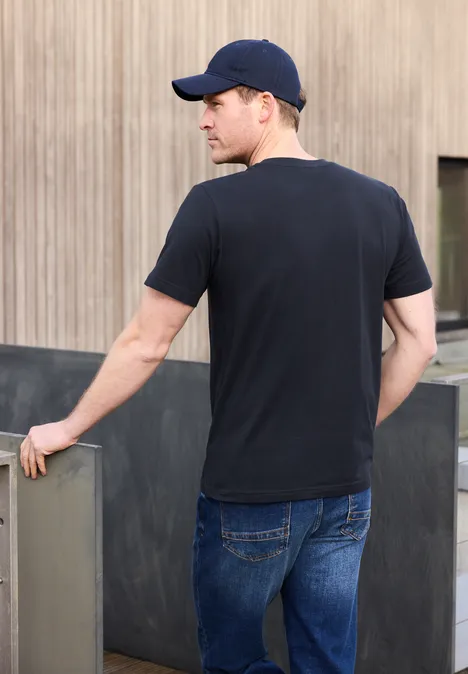 T-Shirt mit Logo-Print dark ink blue