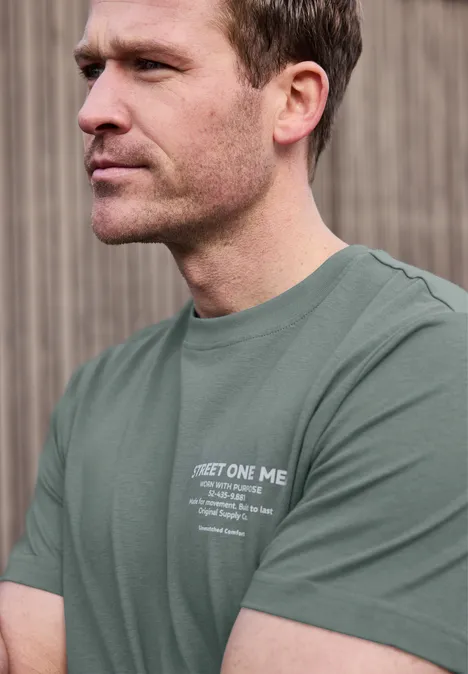 Koszulka z nadrukiem logo dusty mint