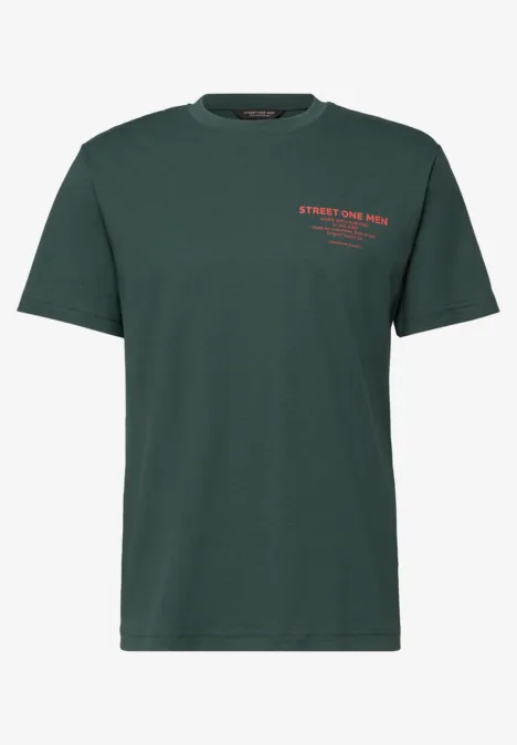 T-Shirt mit Logo-Print sea green