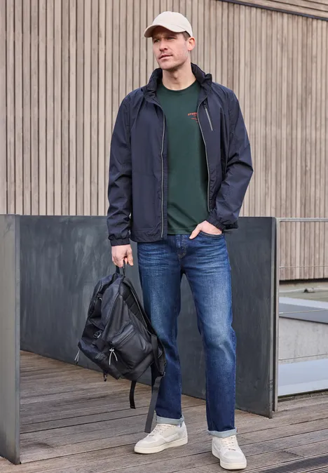 T-Shirt mit Logo-Print sea green