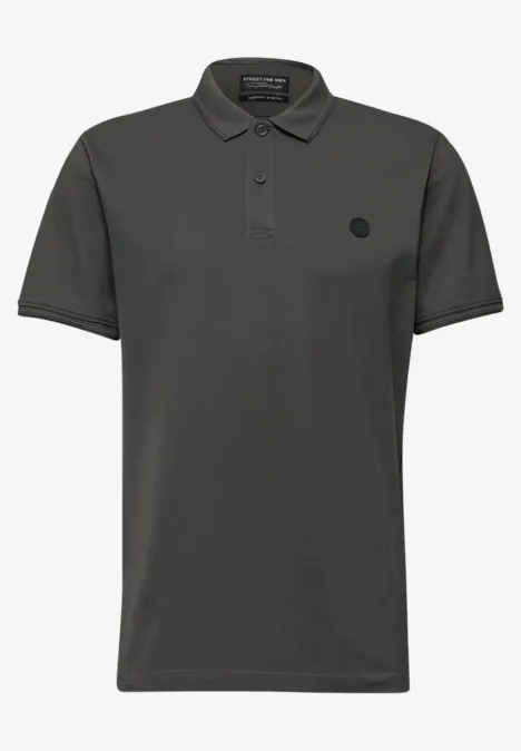 Komfort Stretch Poloshirt oil grey