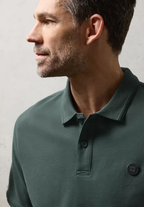Polo de base sea green