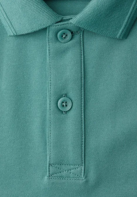 Kurzarm Poloshirt in Stretchqualität caribbean green