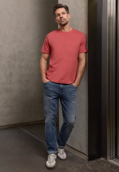 Basic koszulka dull coral