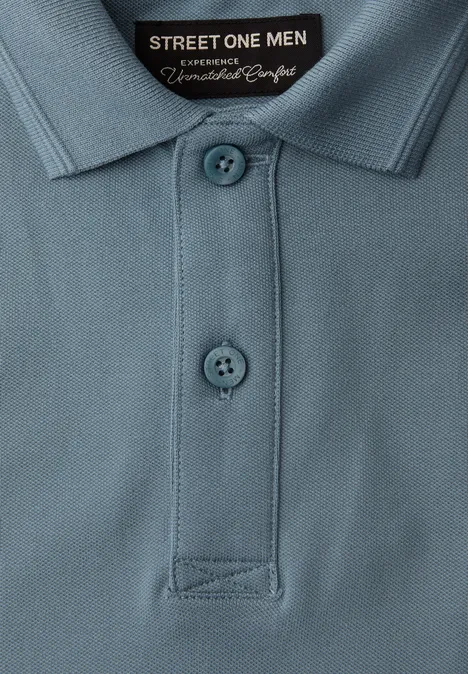 Koszulka polo Basic comfort lake blue