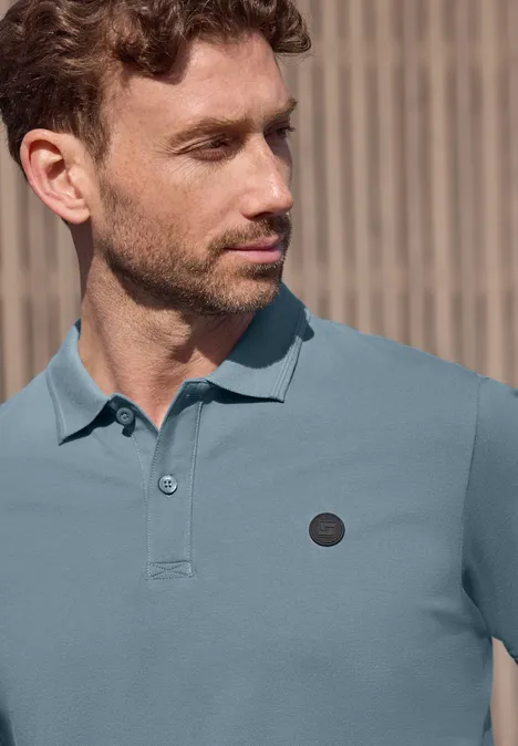 Koszulka polo Basic comfort lake blue