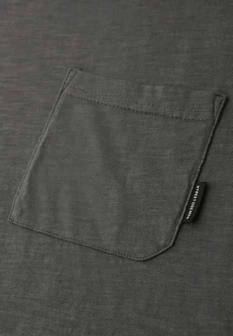 T-shirt délavé oil grey