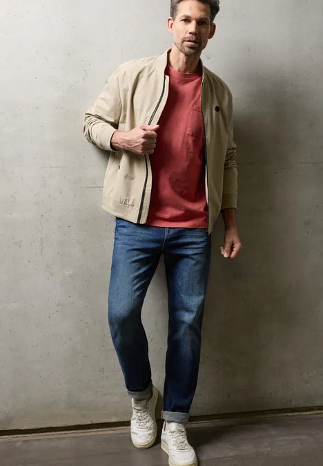 T-shirt délavé dull coral