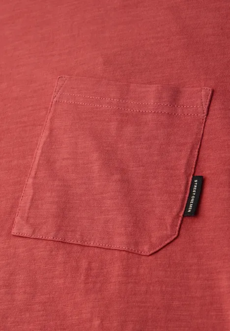 T-shirt délavé dull coral