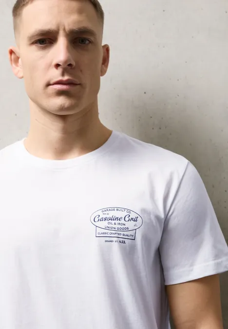 T-shirt avec chestprint bright white