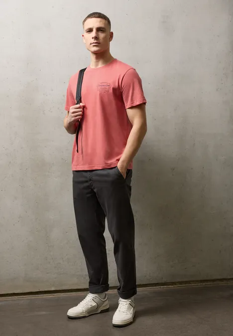 T-shirt avec chestprint dull coral