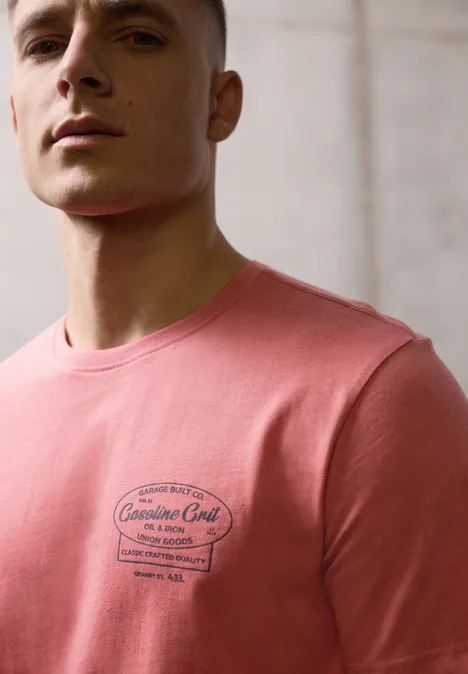 T-shirt avec chestprint dull coral