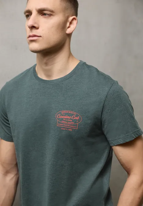 T-shirt avec chestprint sea green