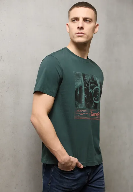 T-shirt avec impression sur le devant sea green